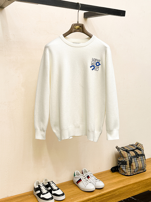 ロエベコピー LOEWE 新しいリブクルーネックニットセーター