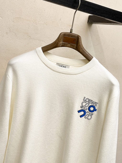 ロエベコピー LOEWE 新しいリブクルーネックニットセーター