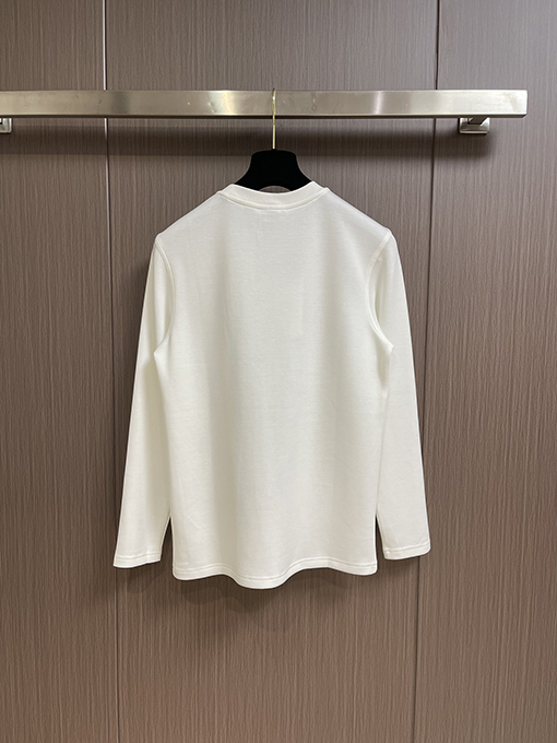 セリーヌ CELINE クラシックなブランドロゴプリントクルーネック長袖シャツ