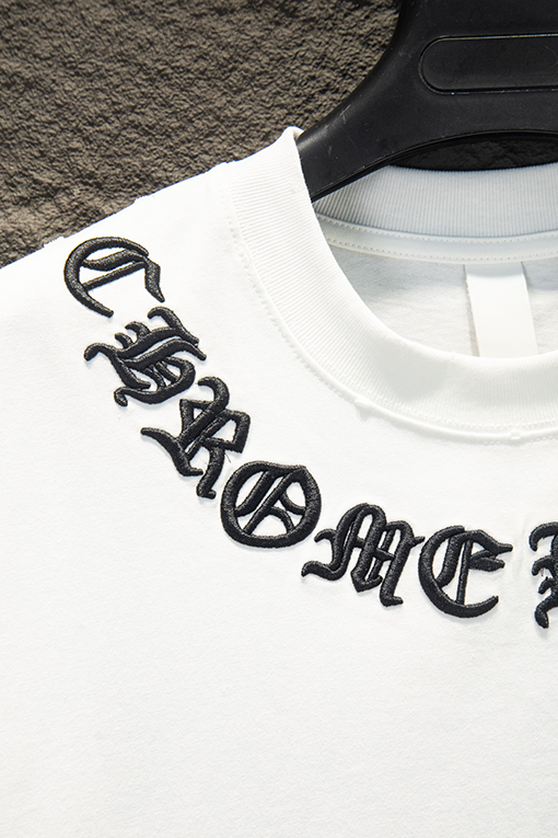 クロムハーツコピー クラシックなダメージの刺繍り半袖Tシャツ