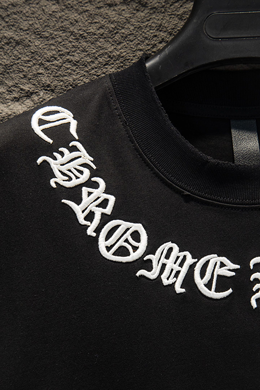 クロムハーツコピー クラシックなダメージの刺繍り半袖Tシャツ