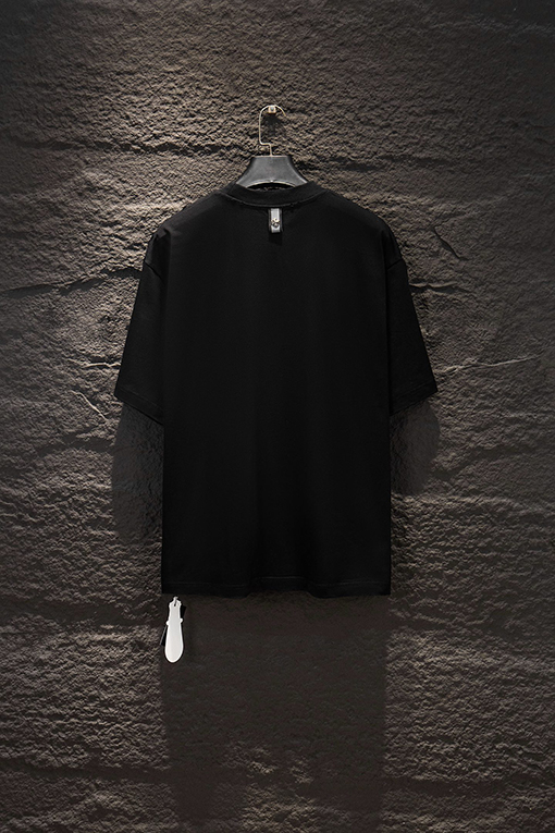 クロムハーツ クラシックなヘビーデューティーなダメージのパッチワーク刺繍りハードウェア半袖Tシャツ