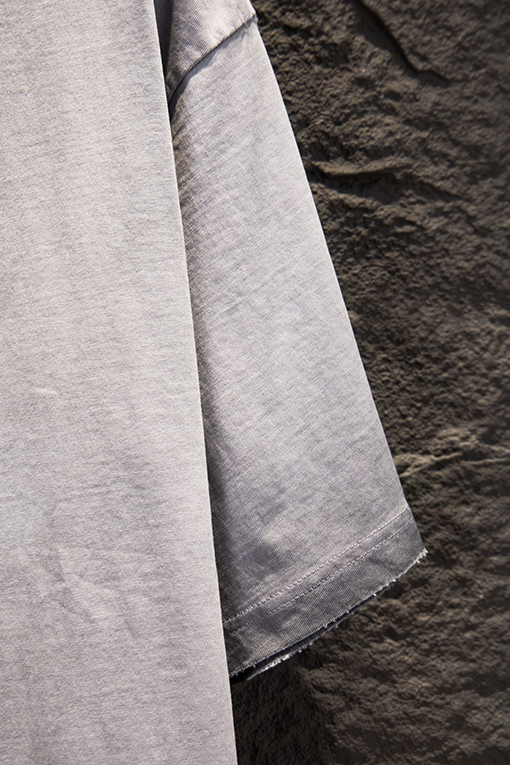 バレンシアガ Balenciaga クラシックなリバースカラースタンプダメージホロー刺繍半袖Tシャツ