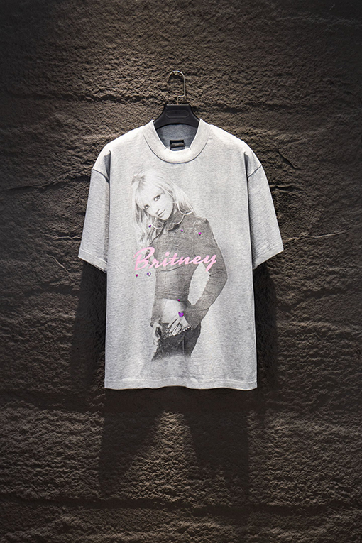 バレンシアガコピー Balenciaga 新作ホワイトインクダイレクトプリント半袖Tシャツ