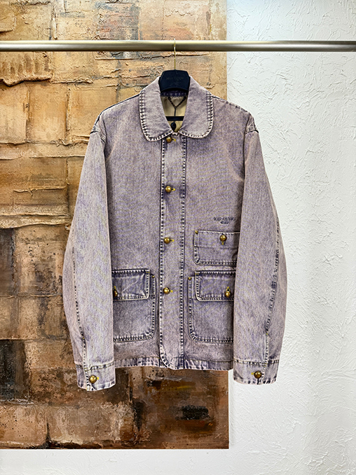 ルイヴィトン 色褪せたデニムのワークウェアジャケット