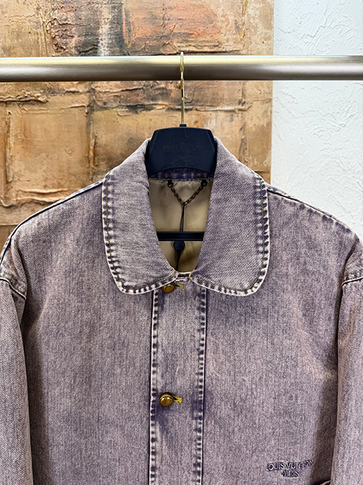 ルイヴィトン 色褪せたデニムのワークウェアジャケット