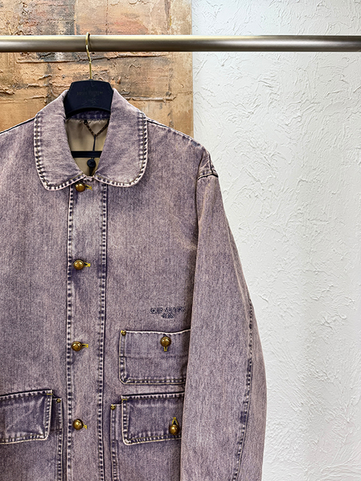 ルイヴィトン 色褪せたデニムのワークウェアジャケット