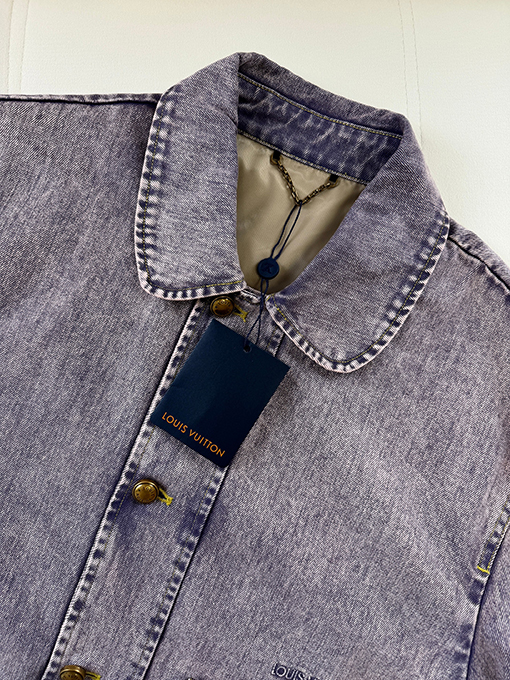 ルイヴィトン 色褪せたデニムのワークウェアジャケット