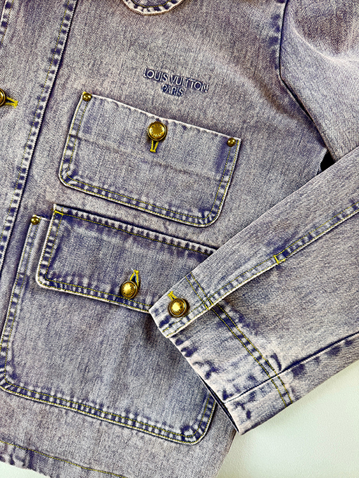ルイヴィトン 色褪せたデニムのワークウェアジャケット