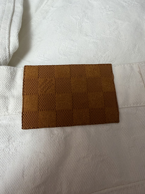 ルイヴィトン 新しいホワイトジャカードデニムショートパンツ