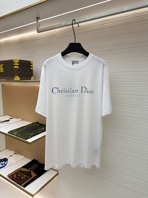 ディオールスーパーコピー Christian Dior Couture レターロゴプリント半袖Tシャツ