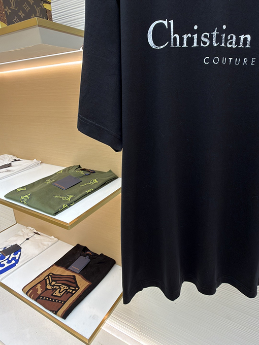 ディオールスーパーコピー Christian Dior Couture レターロゴプリント半袖Tシャツ