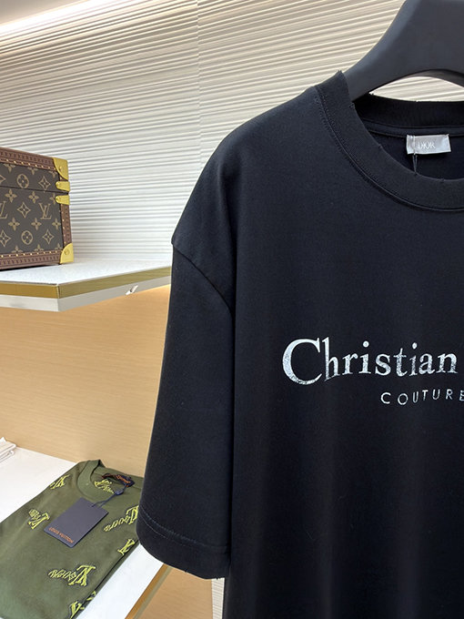 ディオールスーパーコピー Christian Dior Couture レターロゴプリント半袖Tシャツ