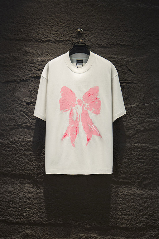 バレンシアガコピー Balenciaga 新しいプリント半袖Tシャツ