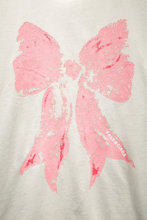 バレンシアガコピー Balenciaga 新しいプリント半袖Tシャツ