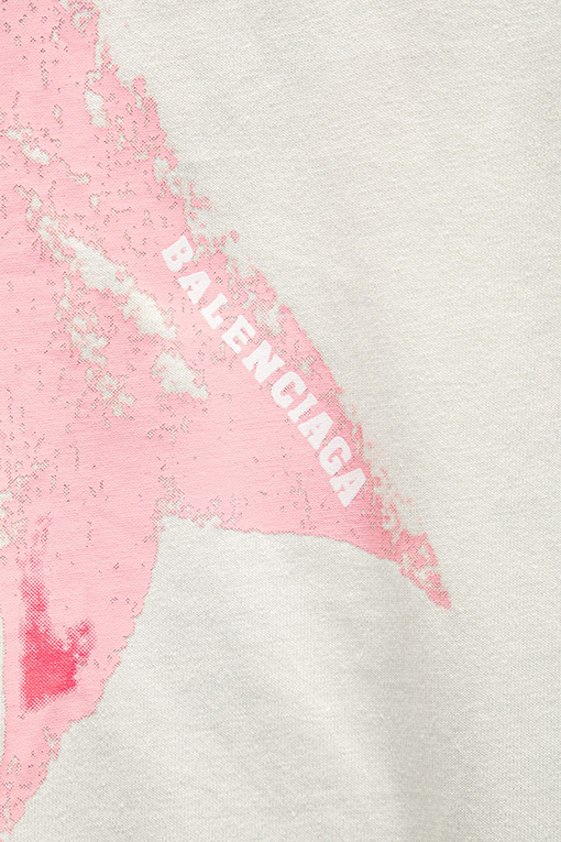 バレンシアガコピー Balenciaga 新しいプリント半袖Tシャツ