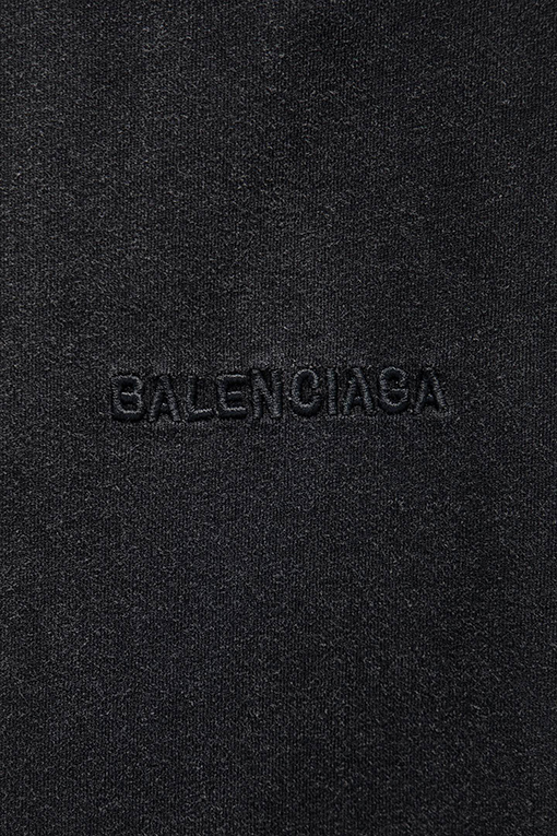 バレンシアガ Balenciaga ヘビーデューティーなリバースボトムのパッチワーク刺繍半袖Tシャツ