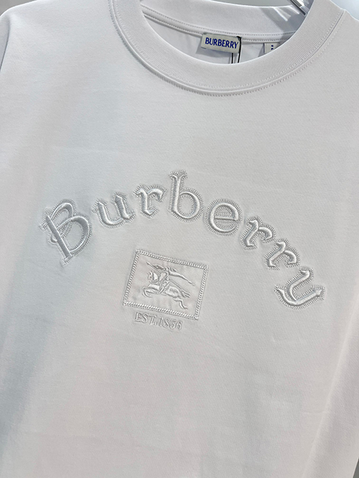 バーバリー BURBERRY 1856 クラシック ウォー ホース ロゴ 刺繍 クルーネック 半袖 Tシャツ
