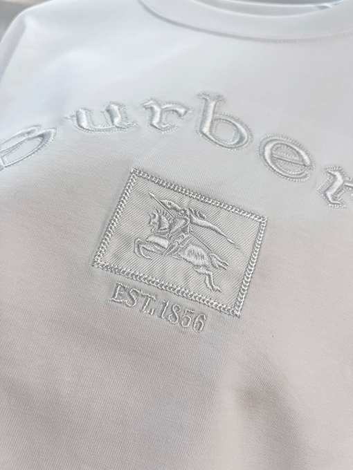 バーバリー BURBERRY 1856 クラシック ウォー ホース ロゴ 刺繍 クルーネック 半袖 Tシャツ