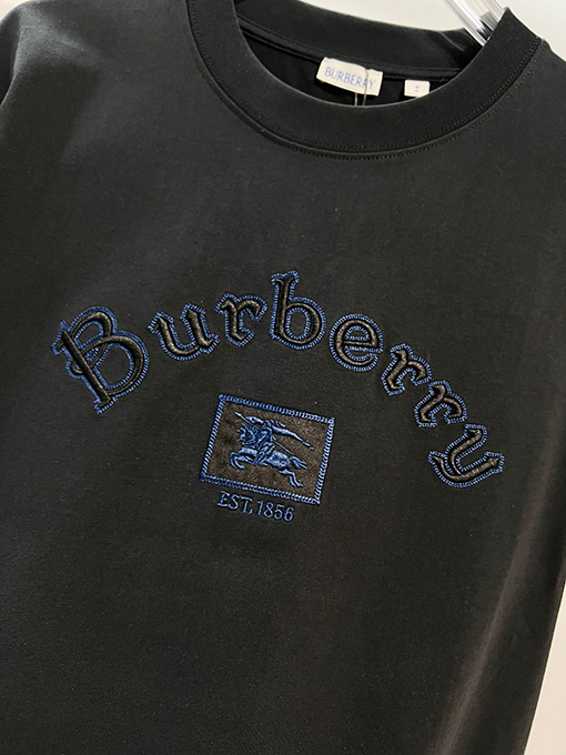バーバリー BURBERRY 1856 クラシック ウォー ホース ロゴ 刺繍 クルーネック 半袖 Tシャツ