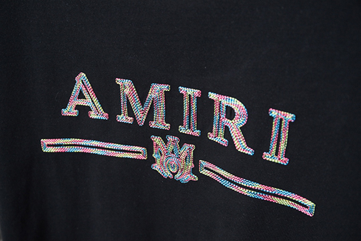 アミリスーパーコピー 新モデル刺繍レターロゴ半袖Tシャツ