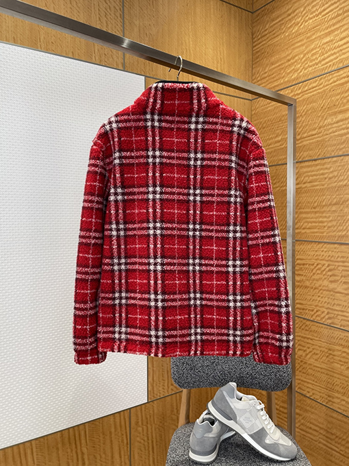 バーバリー 刺繍チェックジャケット