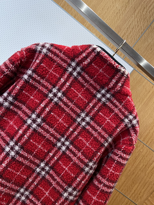 バーバリー 刺繍チェックジャケット