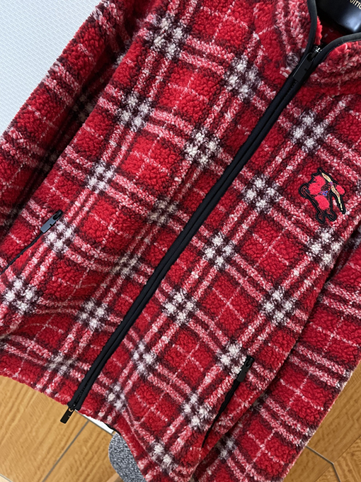 バーバリー 刺繍チェックジャケット