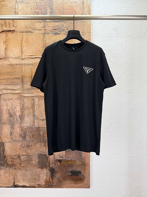 プラダコピー PRADA トライアングルプリント半袖Tシャツ