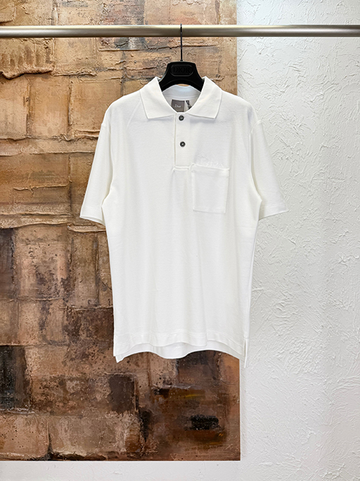 ディオール Dior ピケコットン刺繍半袖ポロシャツ