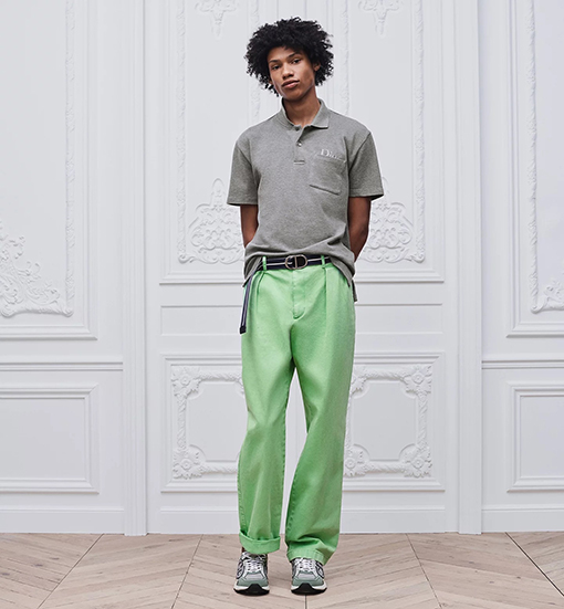 ディオール Dior ピケコットン刺繍半袖ポロシャツ