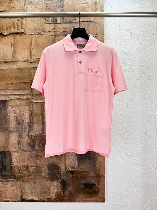 ディオール Dior ピケコットン刺繍半袖ポロシャツ
