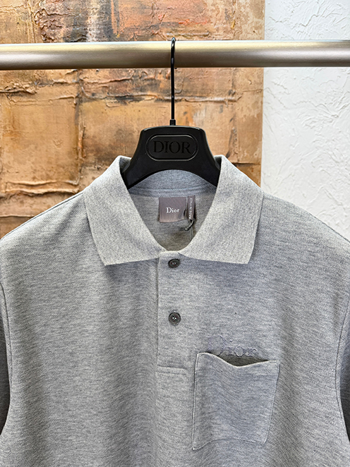 ディオール Dior ピケコットン刺繍半袖ポロシャツ