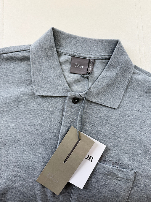 ディオール Dior ピケコットン刺繍半袖ポロシャツ