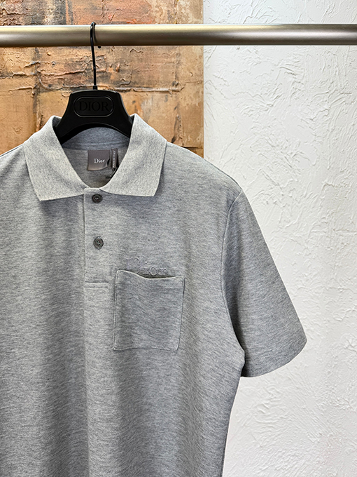 ディオール Dior ピケコットン刺繍半袖ポロシャツ