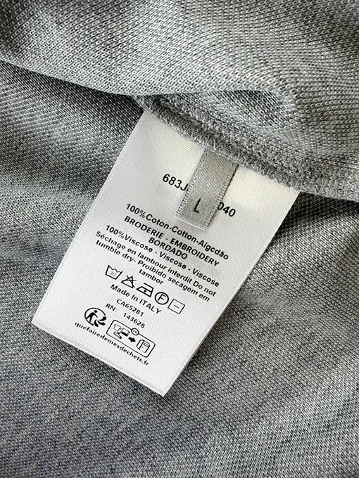 ディオール Dior ピケコットン刺繍半袖ポロシャツ