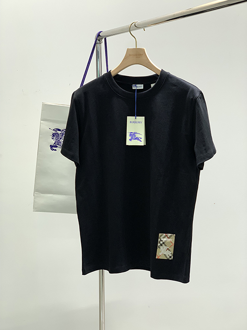 バーバリー 刺繍レターロゴ半袖Tシャツ