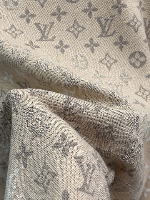 ルイヴィトン クラシックなモノグラム柄ジャカードニット半袖Tシャツ