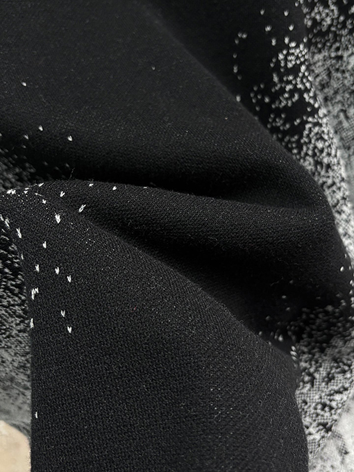 ルイヴィトン 早春コレクション グラデーションブラックニット半袖Tシャツ