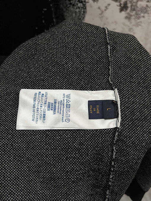 ルイヴィトン 早春コレクション グラデーションブラックニット半袖Tシャツ