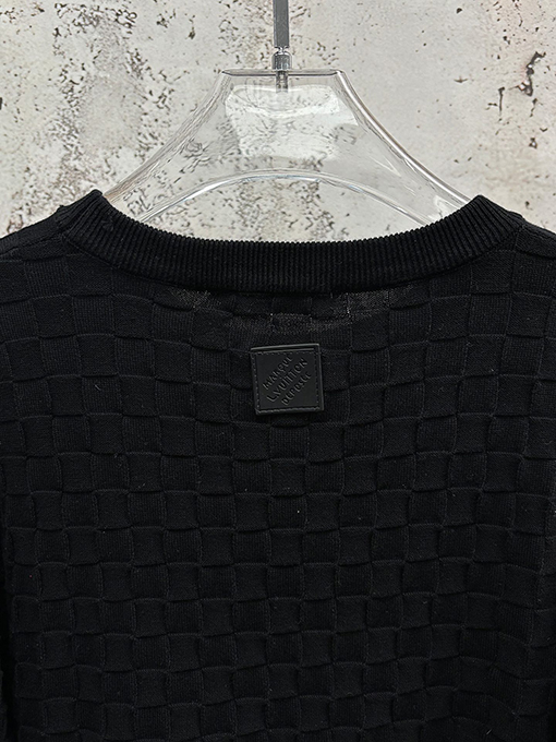 ルイヴィトン LVM SINCE 1854 春夏コレクション ブラックジャカード半袖Tシャツ