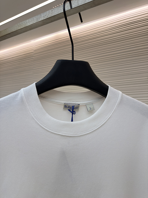 バーバリー チェック柄カラーブロッククルーネック半袖Tシャツ