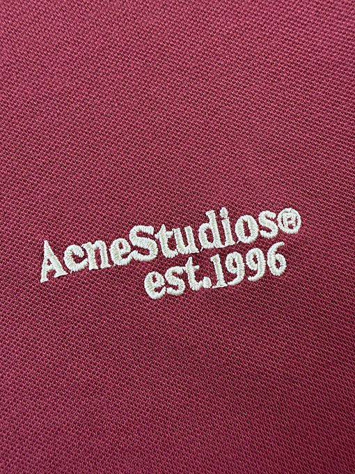 アクネストゥディオズ Acne Studiosi 刺繍入り半袖ポロシャツ