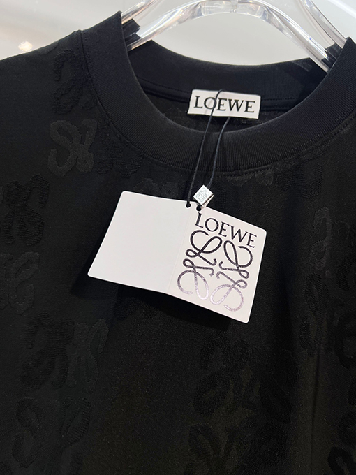 ロエベコピー フルカバープリントのモノグラムロゴ半袖Tシャツ