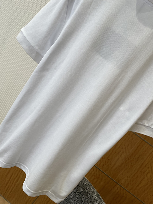 プラダ カラーブロックのスチールロゴビジネス半袖ポロシャツ