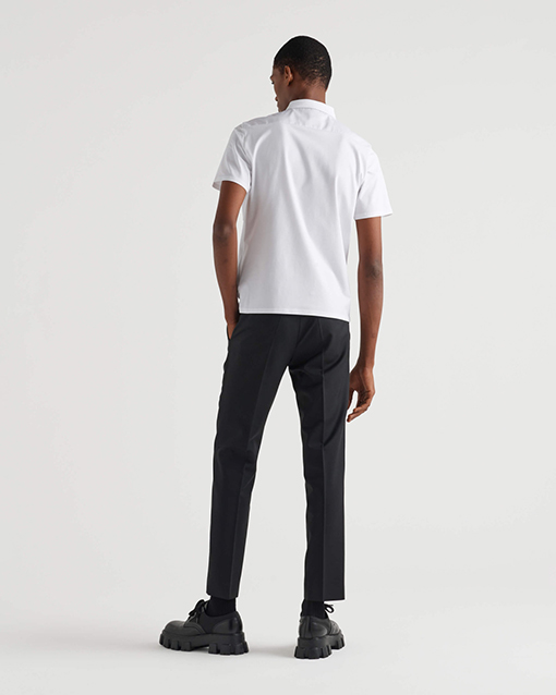 プラダスーパーコピー トライアングルロゴポケット半袖ポロシャツ