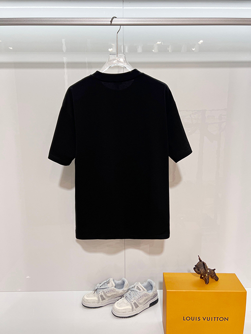 ロエベ LOEWE 子猫の毛糸ポンポンパッチワーク刺繍レターロゴ半袖Tシャツ