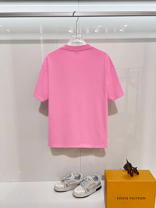 ロエベ LOEWE 子猫の毛糸ポンポンパッチワーク刺繍レターロゴ半袖Tシャツ