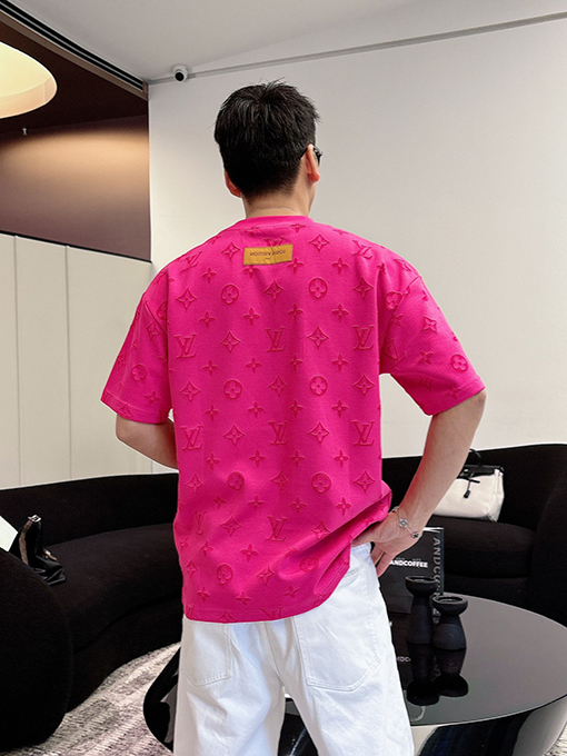 ルイヴィトンスーパーコピー クラシックロゴジャカード半袖Tシャツ