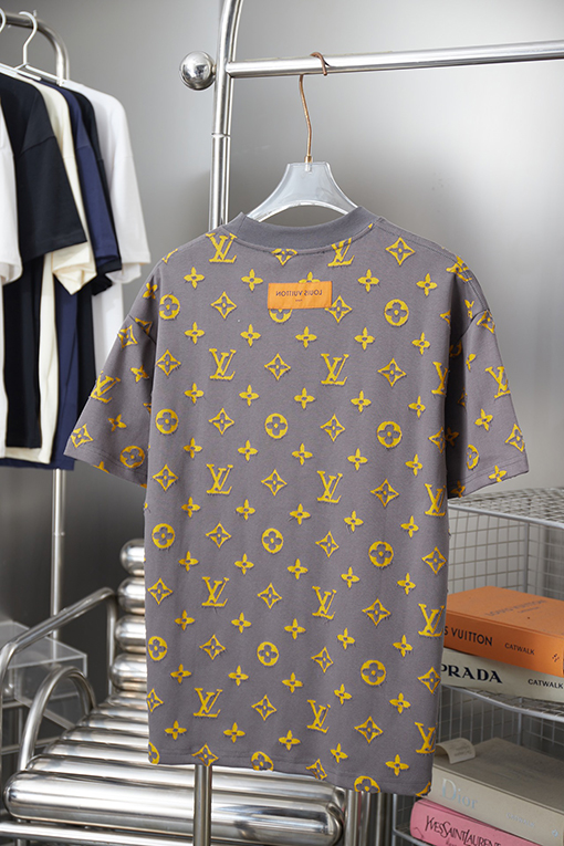 ルイヴィトンスーパーコピー クラシックロゴジャカード半袖Tシャツ